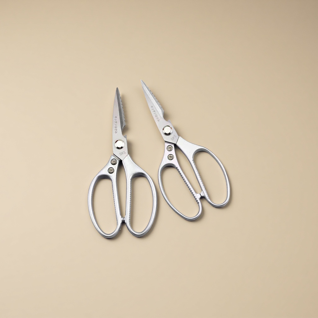 The scissors are made of stainless steel, featuring a large, thickened blade for both household and office use details Picture