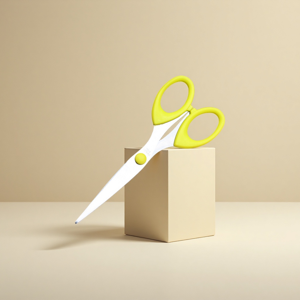 Household anti-slip stainless steel large thickened scissors for cutting paper, thread, cloth and flowers Specification image