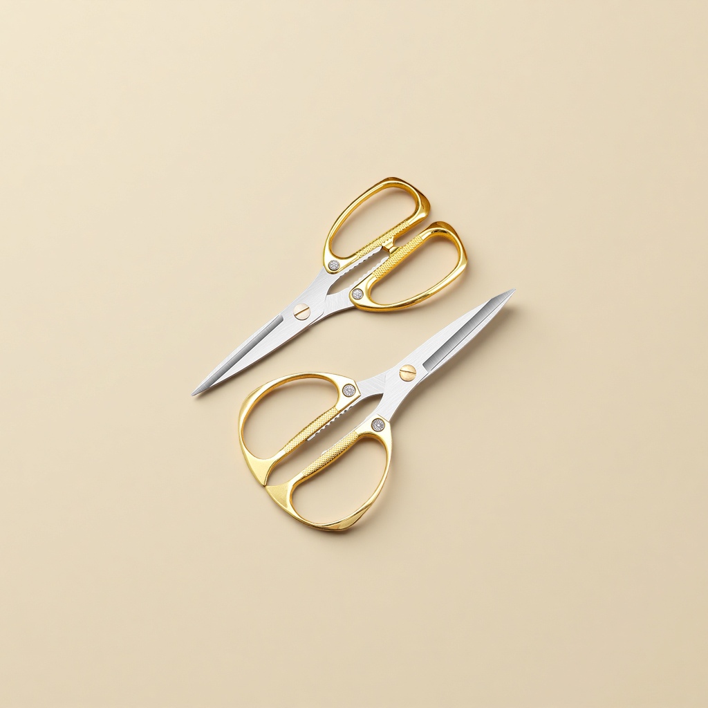 Stainless steel scissors for home use, cutting and office use, large size, thickened, sharp edge details Picture