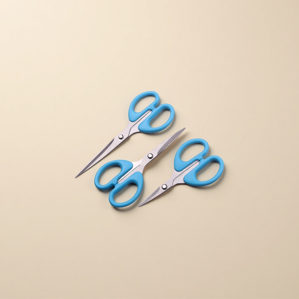 Stainless steel household tailor large thickened anti-slip handle for scissors Specification image