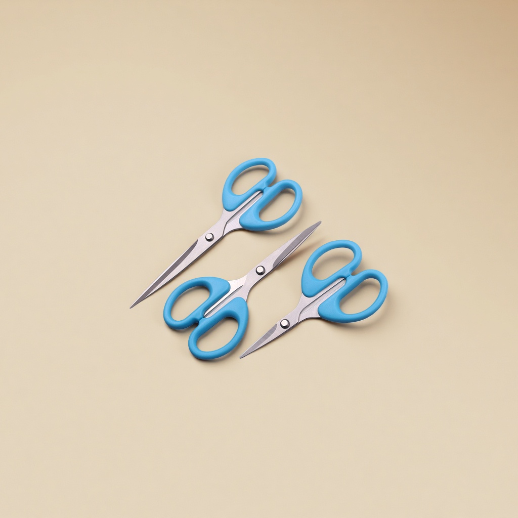 Stainless steel household tailor large thickened anti-slip handle for scissors