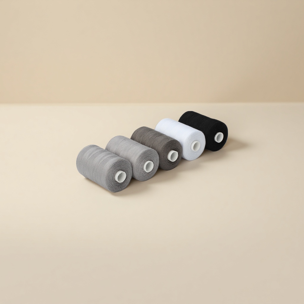Household sewing thread, sewing thread set, grey series, hand sewing thread, box set, small shaft hand sewing thread, sewing machine thread Specification image