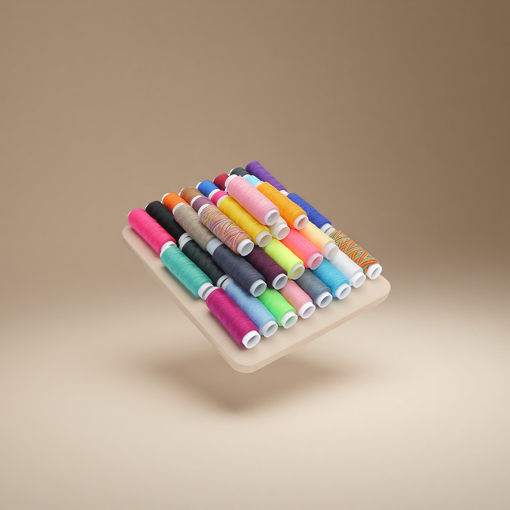 Household sewing thread 402 color small roll sewing thread, DIY sewing needle and thread set accessories, polyester sewing thread Specification image