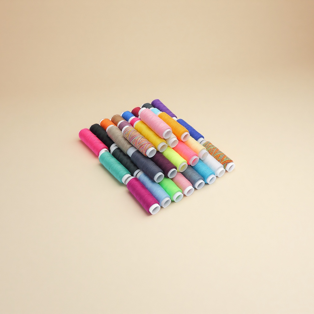 Household sewing thread 402 color small roll sewing thread, DIY sewing needle and thread set accessories, polyester sewing thread