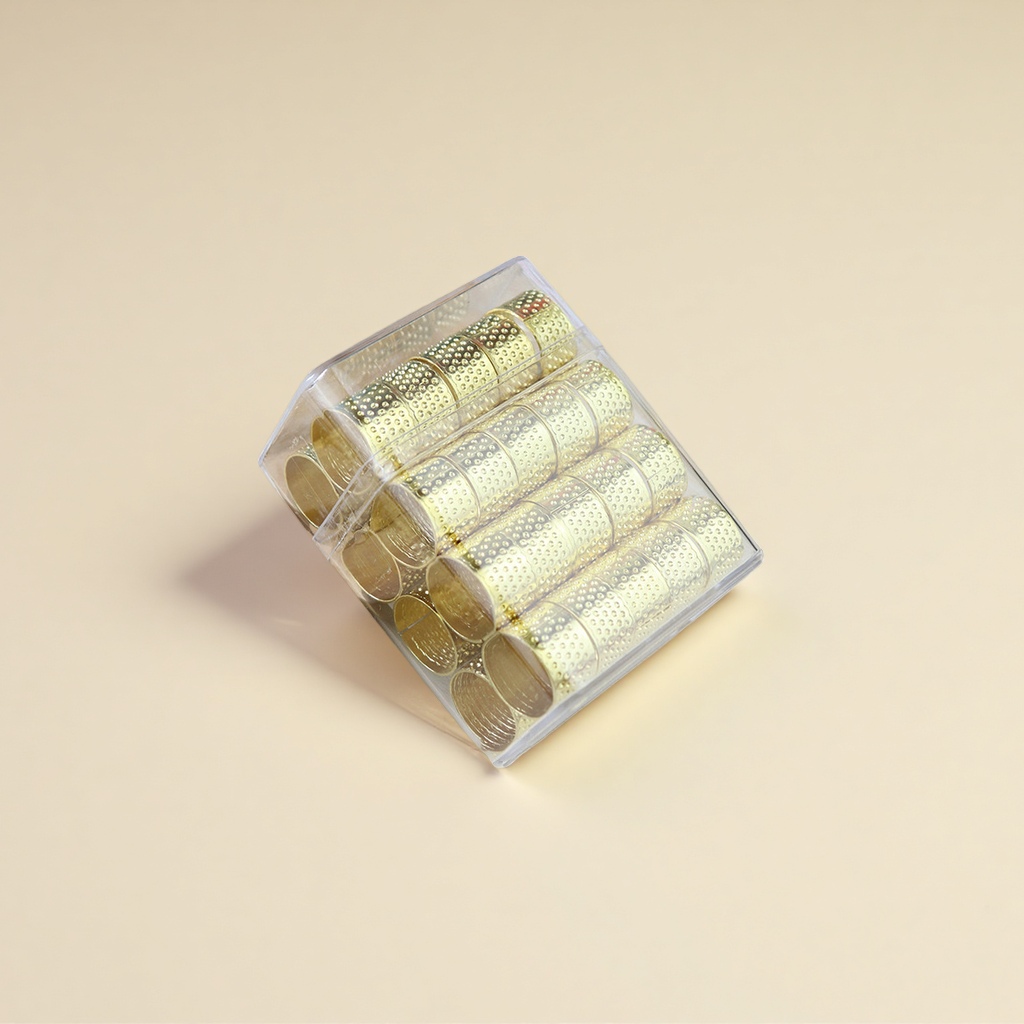 Boxed thimbles, needle clamps, top rings, sewing tools, household daily sewing accessories, small commodities details Picture
