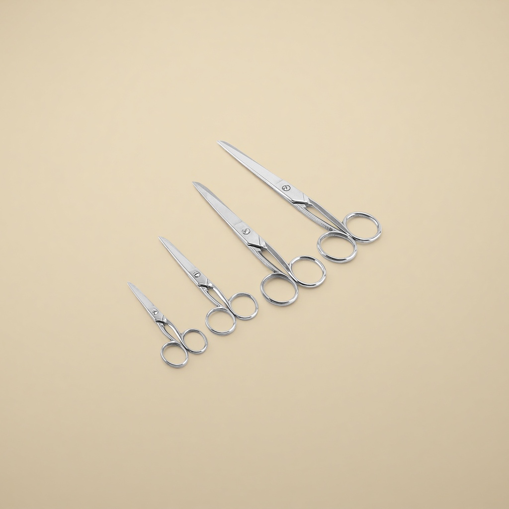 Stainless steel household scissors, all-steel scissors, student small scissors, office and household scissors details Picture