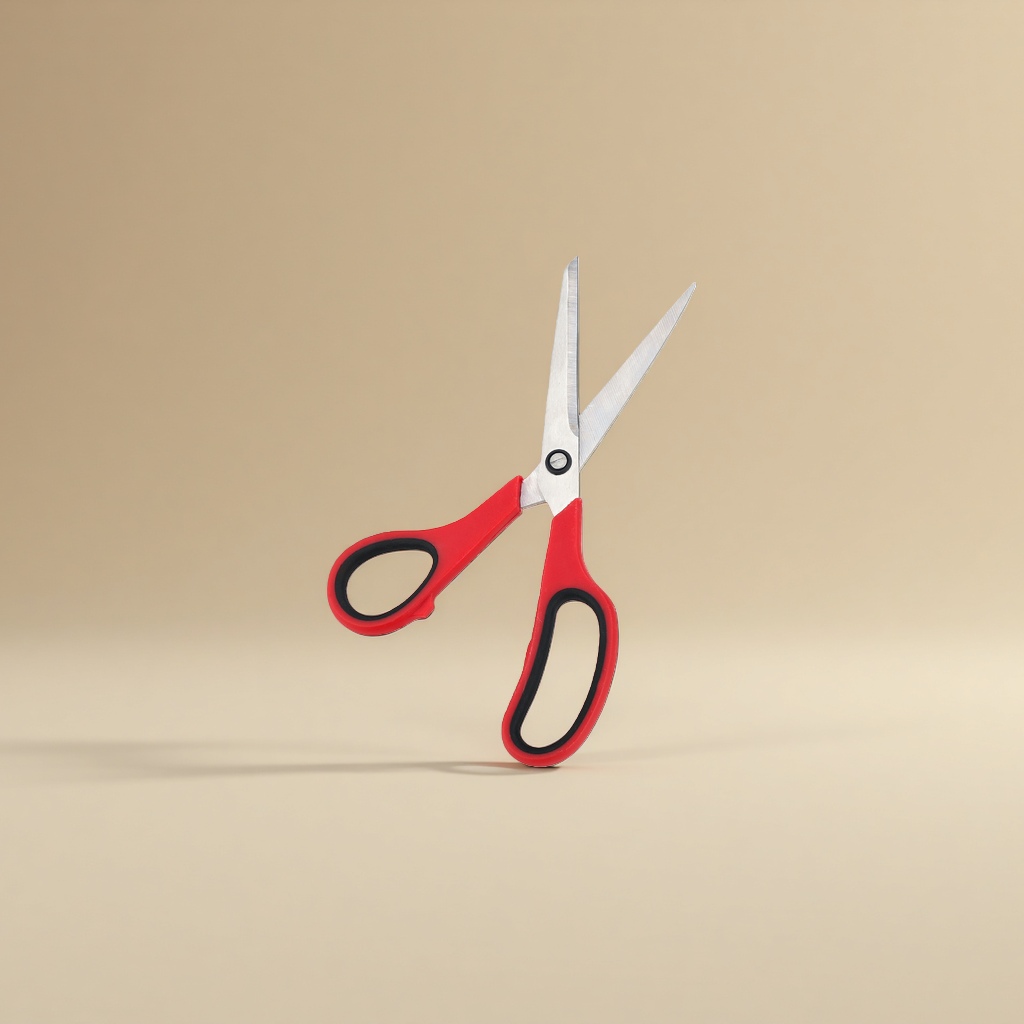 Stainless steel scissors for household paper cutting, industrial and office use, large size, thickened and durable Specification image