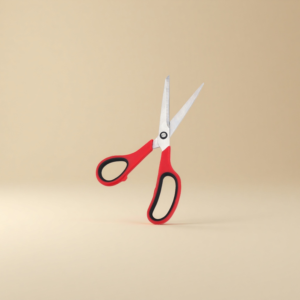 Stainless steel scissors for household paper cutting, industrial and office use, large size, thickened and durable details Picture
