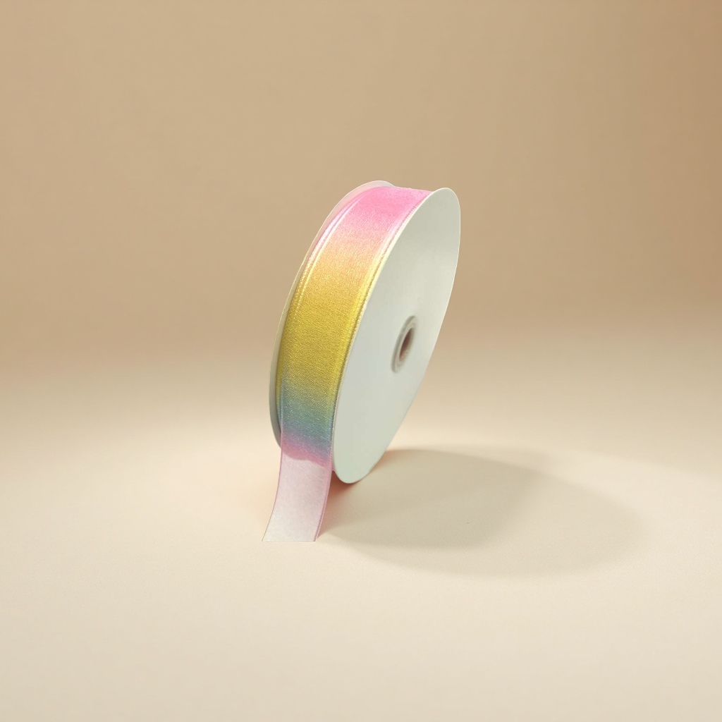 DIY handmade rainbow yarn webbing accessories and clothing accessories