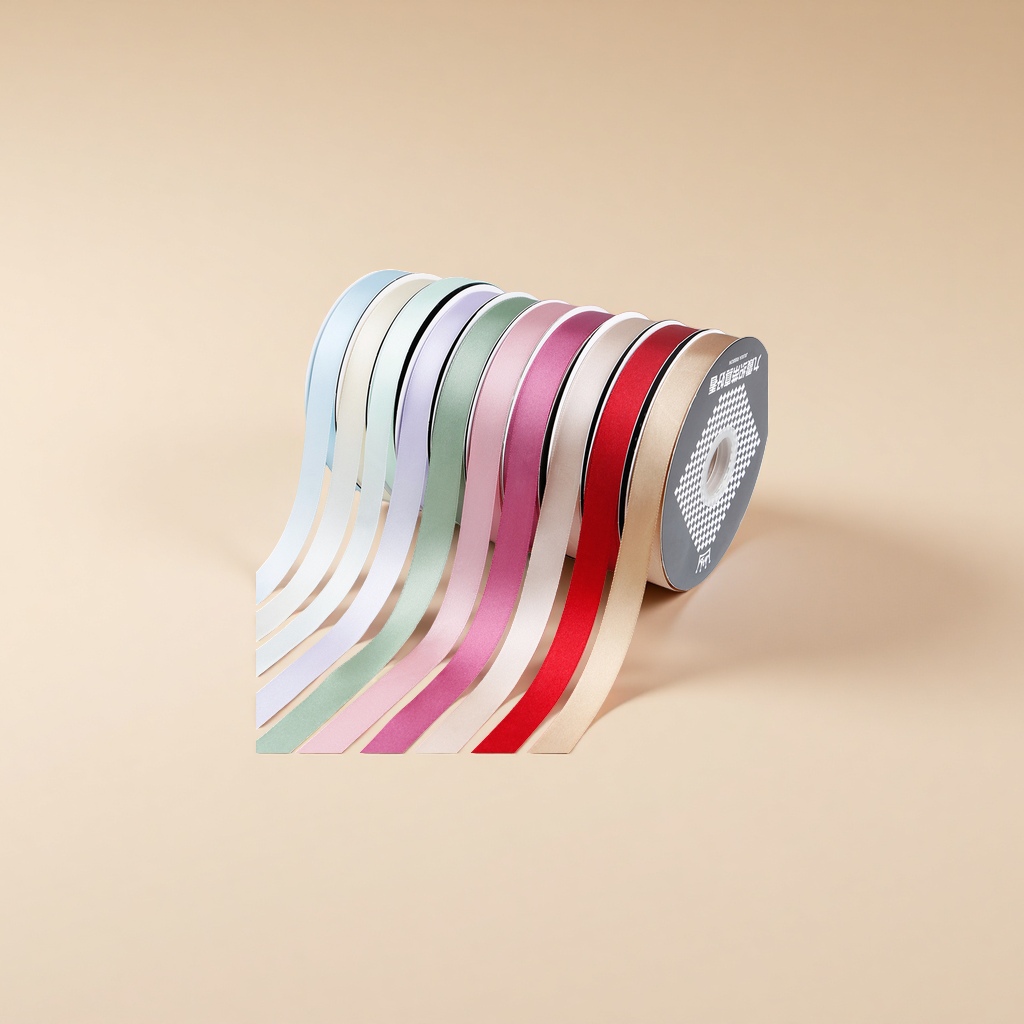 Ribbon flower cake box packaging decorative ribbon 2 cm handcrafted satin ribbon bow Application Scenario