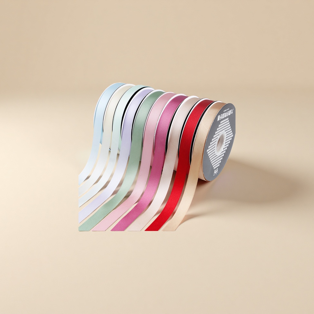 Ribbon flower cake box packaging decorative ribbon 2 cm handcrafted satin ribbon bow details Picture
