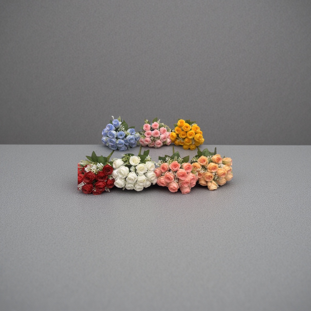 Office culture simulation garden rose, hand-woven imitation rose, garden gift simulation flower Item Picture