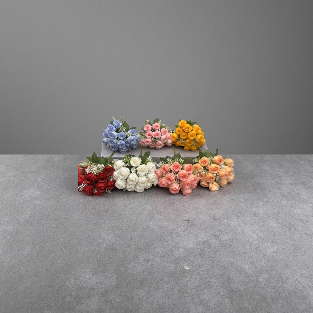 Office culture simulation garden rose, hand-woven imitation rose, garden gift simulation flower Application Scenario