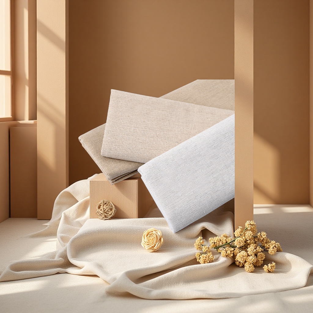 Factory direct sales of solid-color linen handicrafts, lining fabric, linen base fabric, cotton and linen