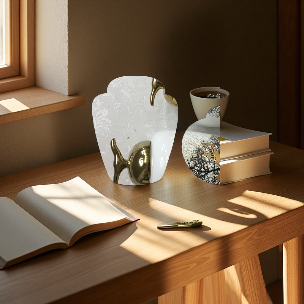 Vase ornaments, ceramic art decorations, living room table furnishings, simple style details Picture