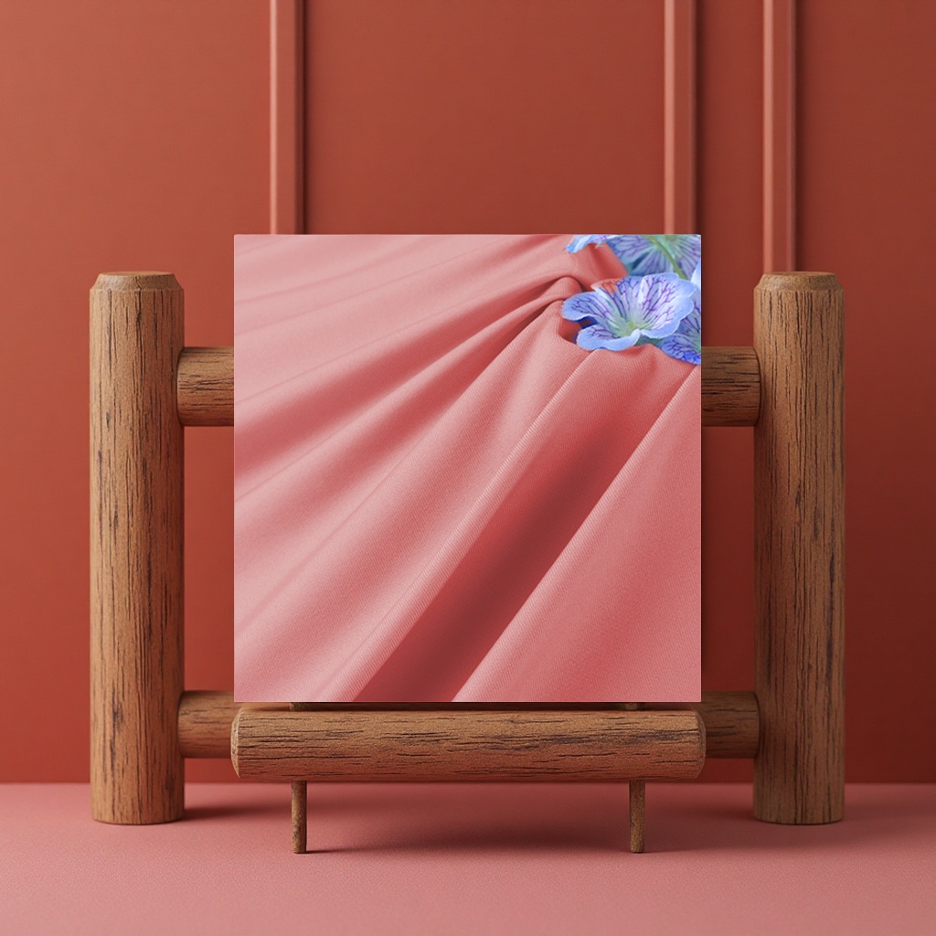 Wholesale of elastic polyester and ammonia knitted fabric Lycra T-shirts, sportswear, Ribra frame 100D milk silk fabric Specification image