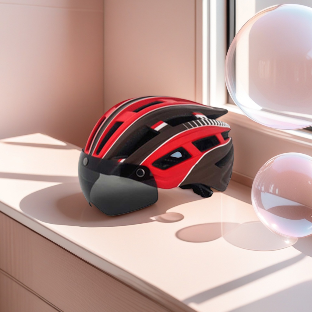 Motorcycle helmet, full helmet, riding safety protective helmet, breathable, dust-proof and UV-resistant details Picture