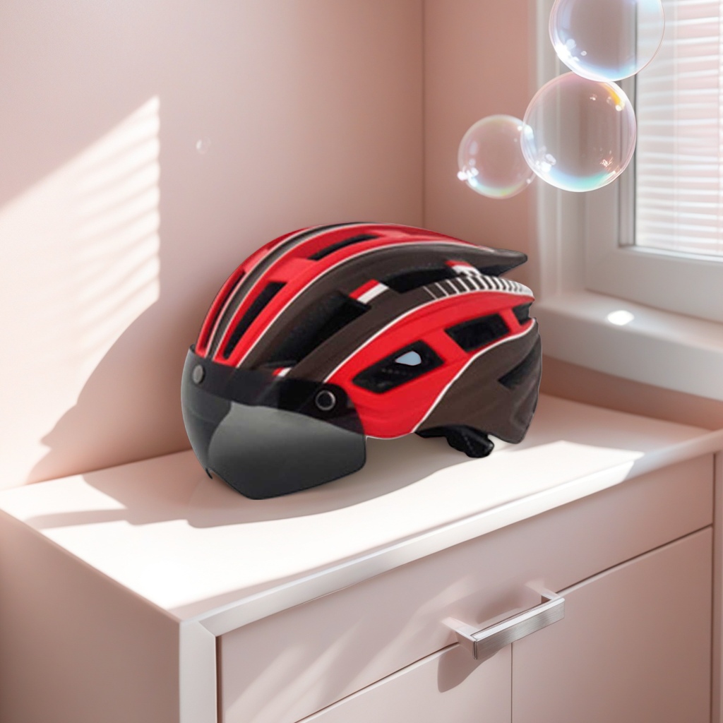Motorcycle helmet, full helmet, riding safety protective helmet, breathable, dust-proof and UV-resistant