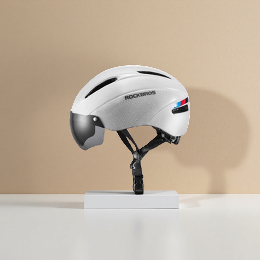 Motorcycle helmet, full helmet, riding safety protection helmet, breathable, dust-proof, UV-resistant, large size details Picture