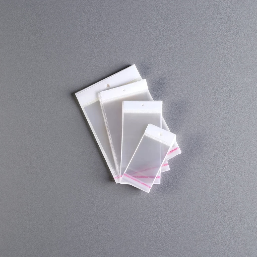 Pearlescent film card head bag opp self-adhesive bag packaging bag is transparent and available in various sizes Specification image