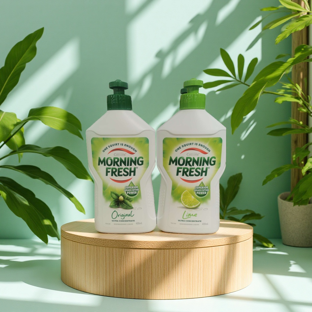 Concentrated plant-based dishwashing liquid, dishwashing brush, removes grease and stains, powerful oil removal