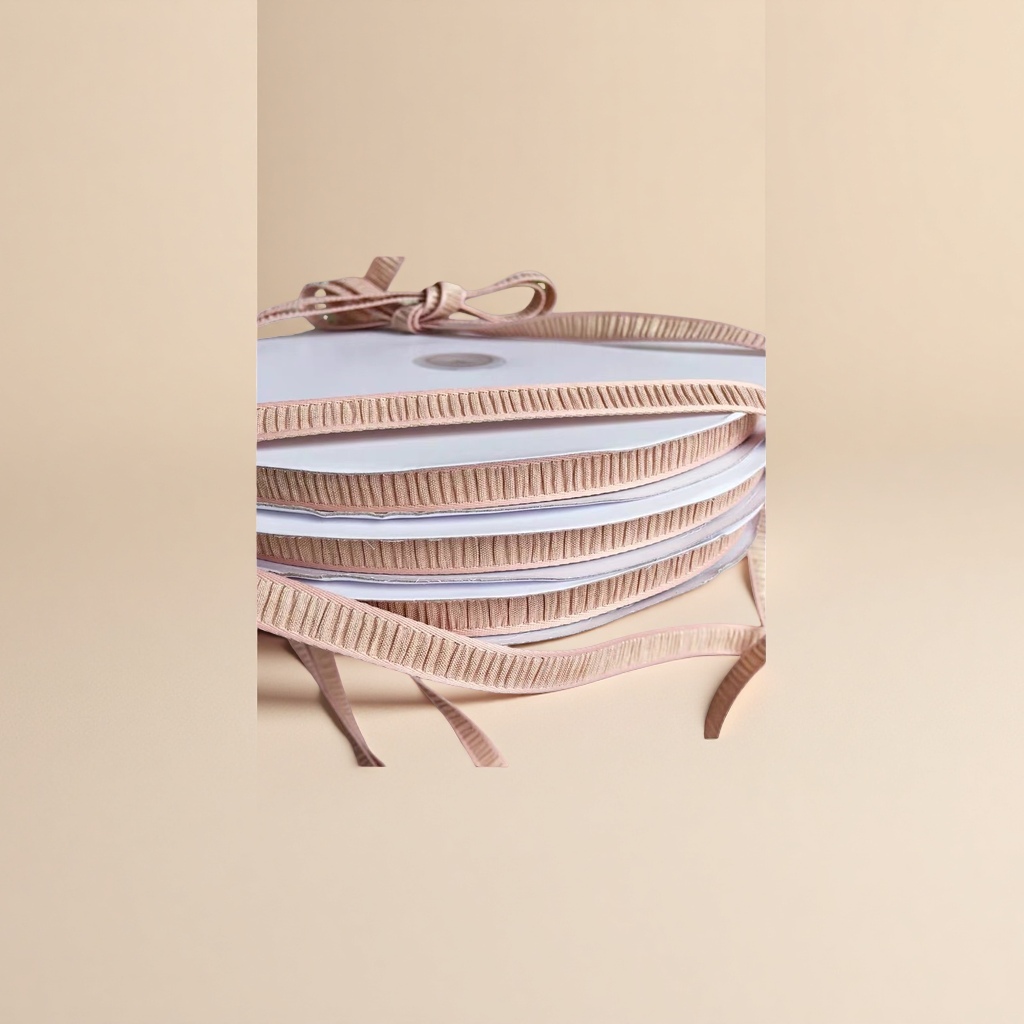 Pink pleated double-sided iriered special ribbon DIY handmade hair accessory material, hair accessory accessory Application Scenario