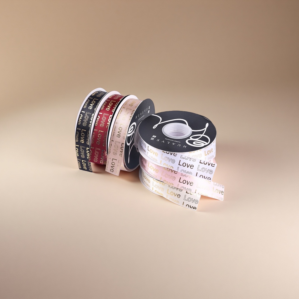 Flower packaging webbing, gift ribbon packaging, webbing accessories, gift packaging tape details Picture