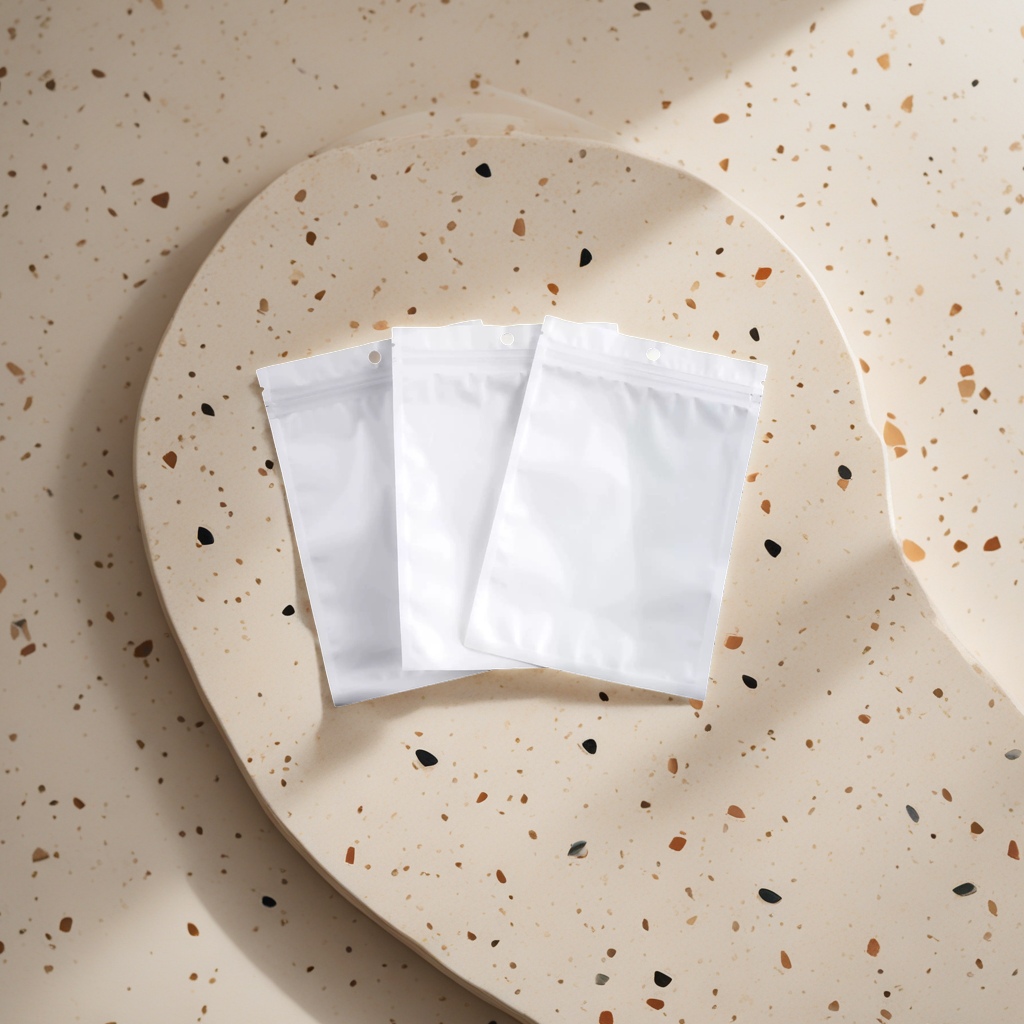 100-piece white self-sealing bags, food-grade sealed preservation bags, reusable household storage bags Application Scenario