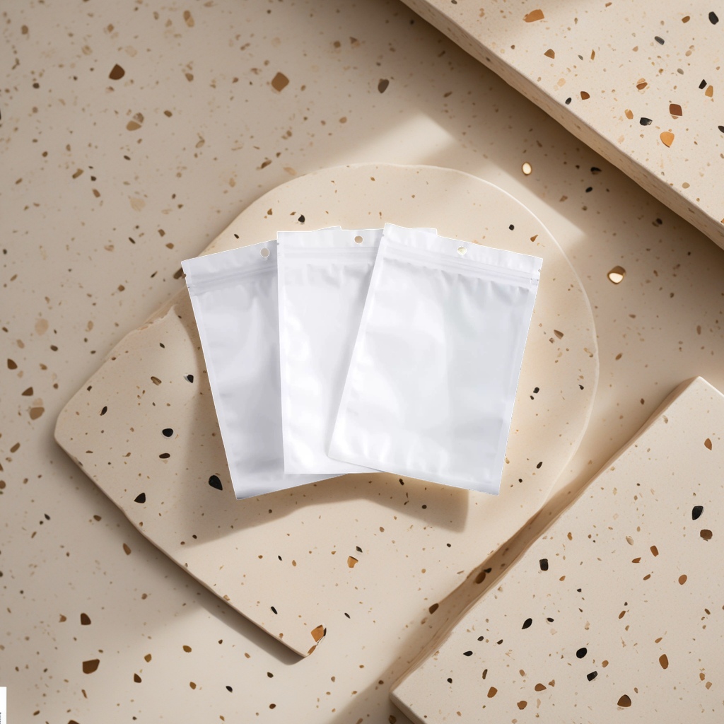 100-piece white self-sealing bags, food-grade sealed preservation bags, reusable household storage bags Specification image