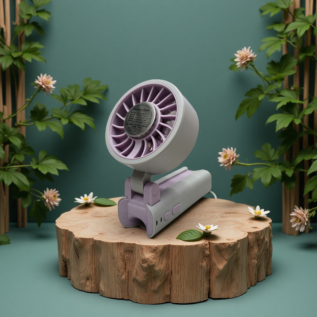 2000mAh large-capacity multi-functional cooling handheld electric fan Specification image