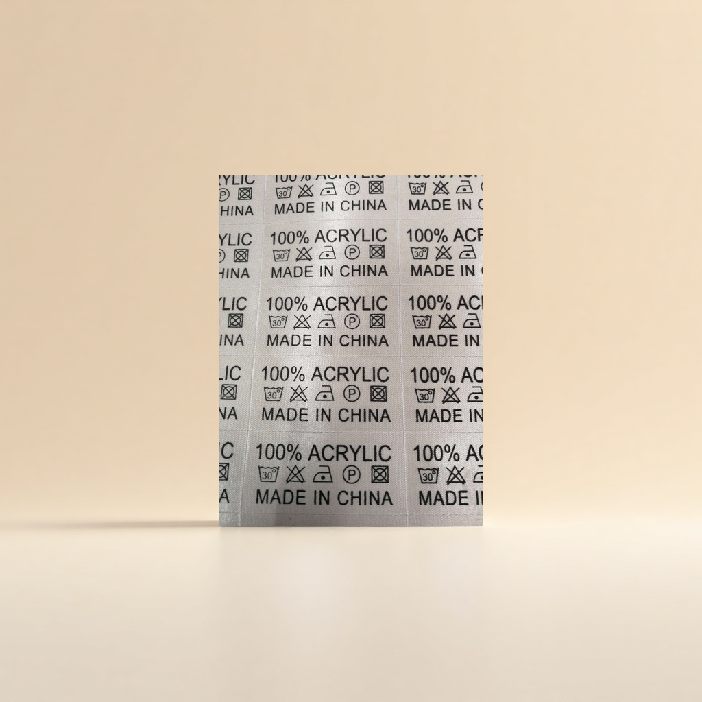 Custom-made fabric stickers for clothing, accessories and accessories, washed label fabric stickers in stock Specification image