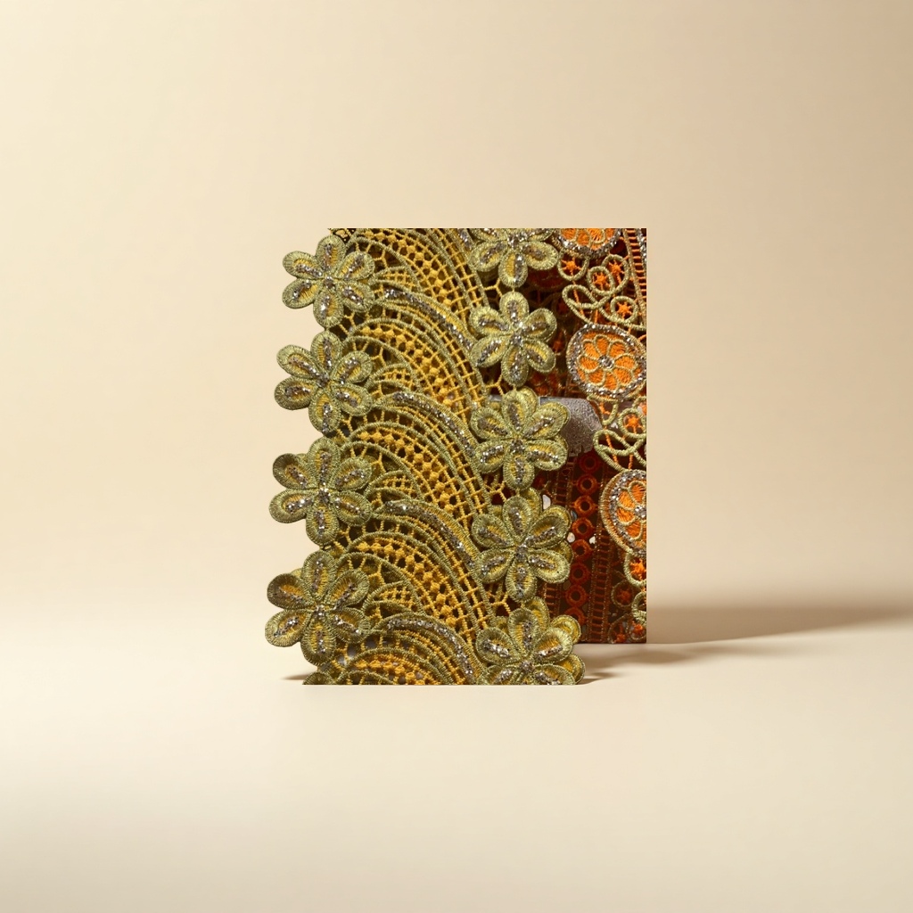 Decorative fabric frame curtain accessories, African lace for household sewing machines Application Scenario