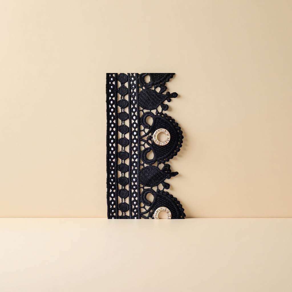 A variety of classic lace styles in monochrome black are selling well Application Scenario