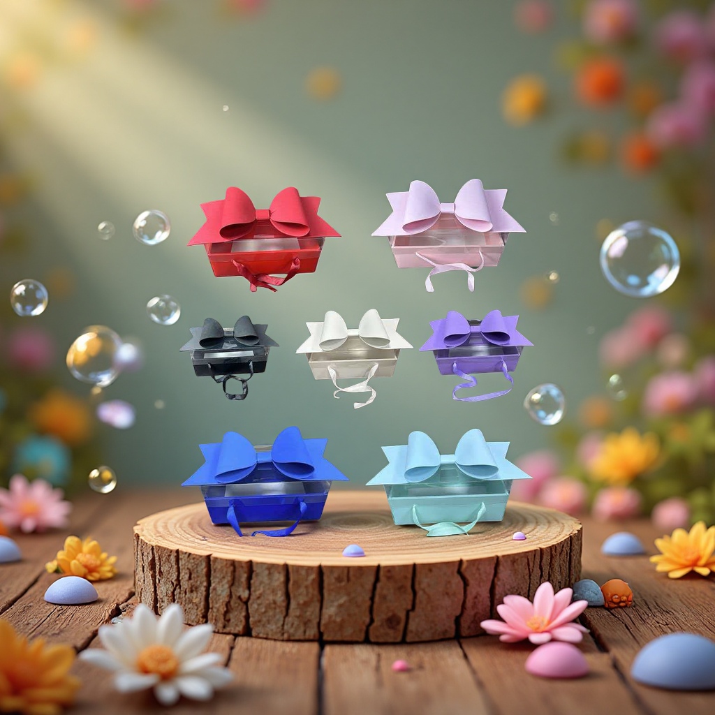 Qixi Festival 520 Bow fruit flower box, fresh flower gift box, pvc souvenir gift box, transparent Christmas hand-held flower box detail image 3