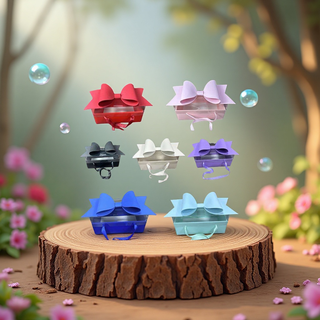 Qixi Festival 520 Bow fruit flower box, fresh flower gift box, pvc souvenir gift box, transparent Christmas hand-held flower box detail image 2