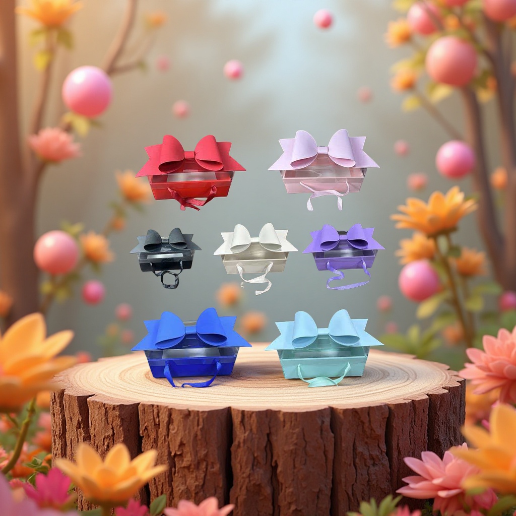 Qixi Festival 520 Bow fruit flower box, fresh flower gift box, pvc souvenir gift box, transparent Christmas hand-held flower box detail image 4