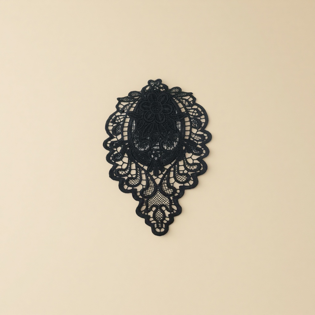 Embroidered lace, polyester lace, water-soluble lace, collar flower for clothing