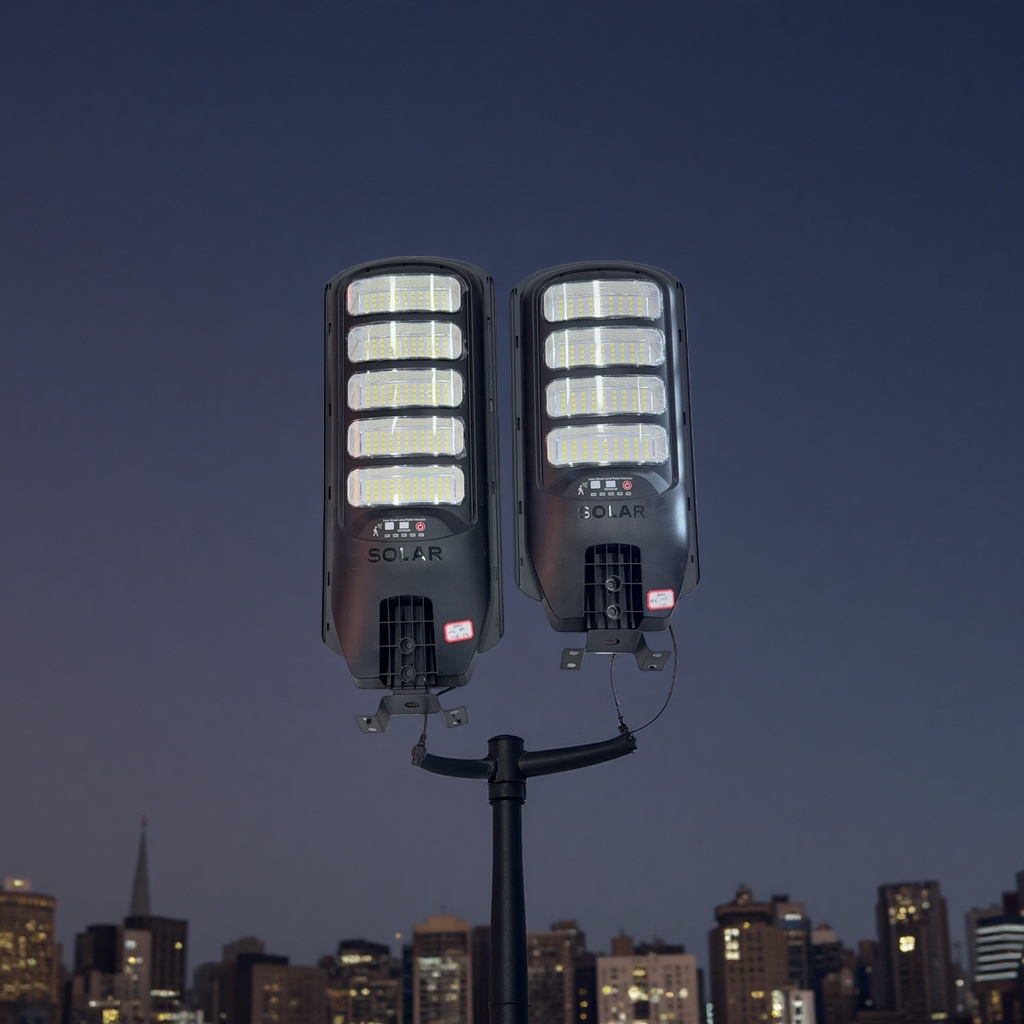 Luz de calle solar cabeza al aire libre a prueba de agua y ahorro de energía iluminación bulbo 12V24V opcional details Picture