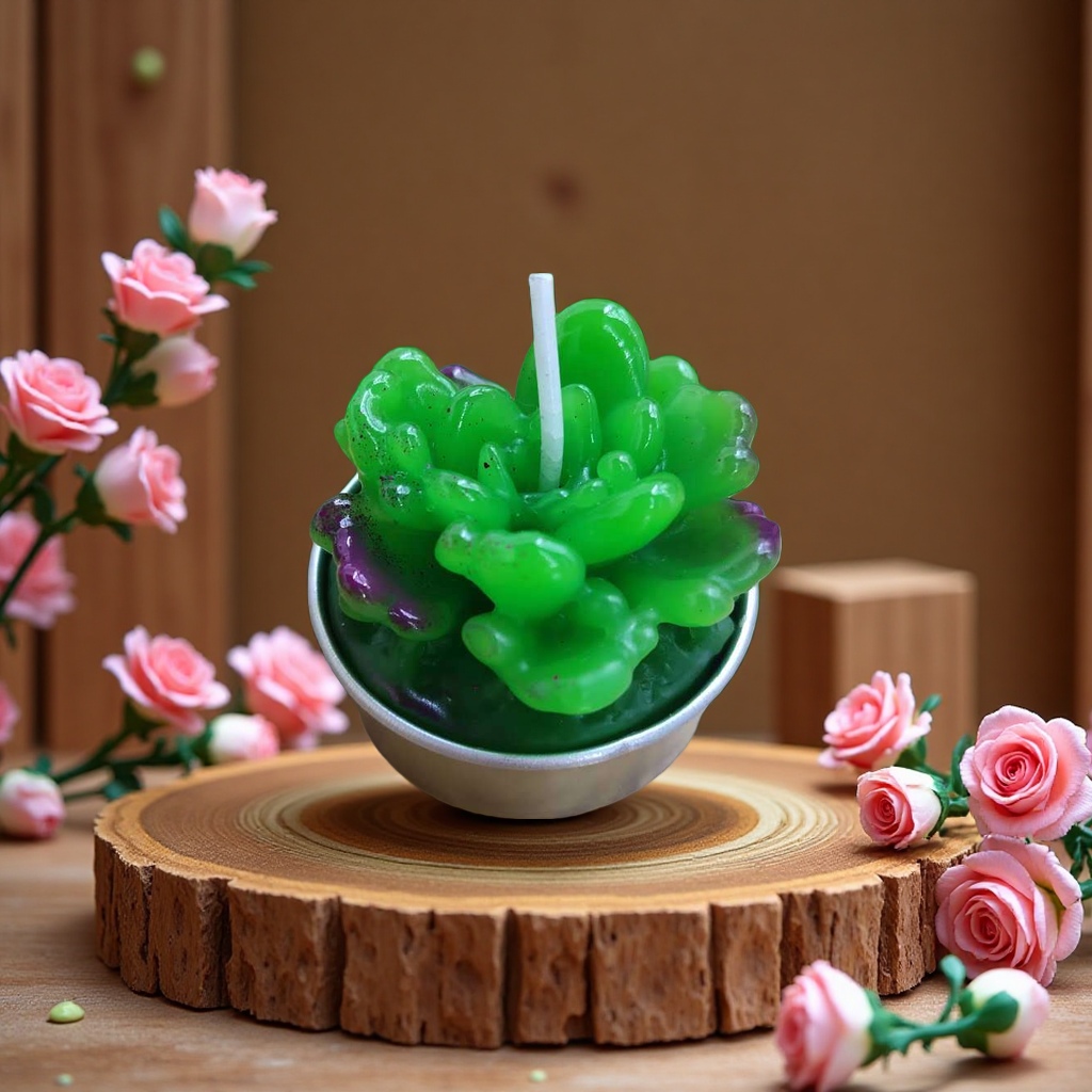 Succulent plant scented candles have a long-lasting and natural fragrance. Candles, candles, candles, scented candles