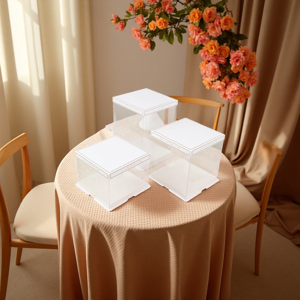 Transparent cake box packaging box, gift box, transparent box, birthday basketball, graduation gift packaging box, gift Internet celebrity detail image 4
