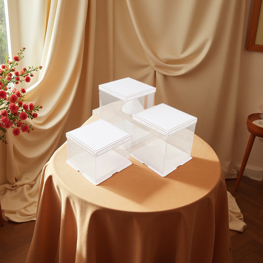 Transparent cake box packaging box, gift box, transparent box, birthday basketball, graduation gift packaging box, gift Internet celebrity detail image 3