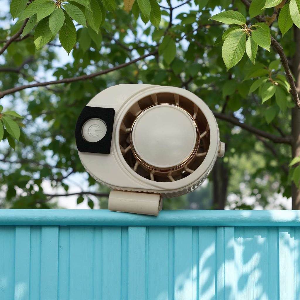 A 1200mAh high-speed waist-mounted fan with strong battery life, a portable cooling wonder details Picture