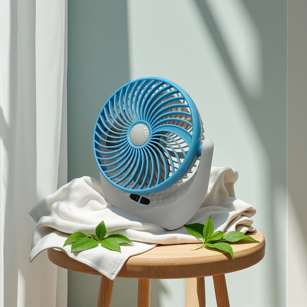 A portable and rechargeable mini fan for students to wear around their necks outdoors is a summer cooling wonder Specification image