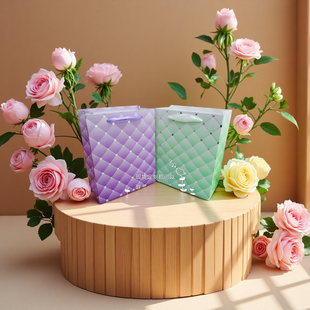 The handbag is simple, fashionable, large-capacity shopping bag and foldable storage bag