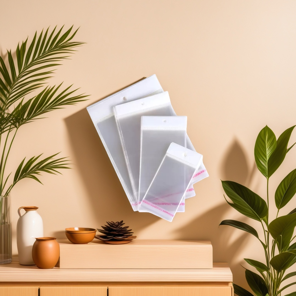 opp bag packaging, transparent plastic bag, office supplies storage bag Specification image