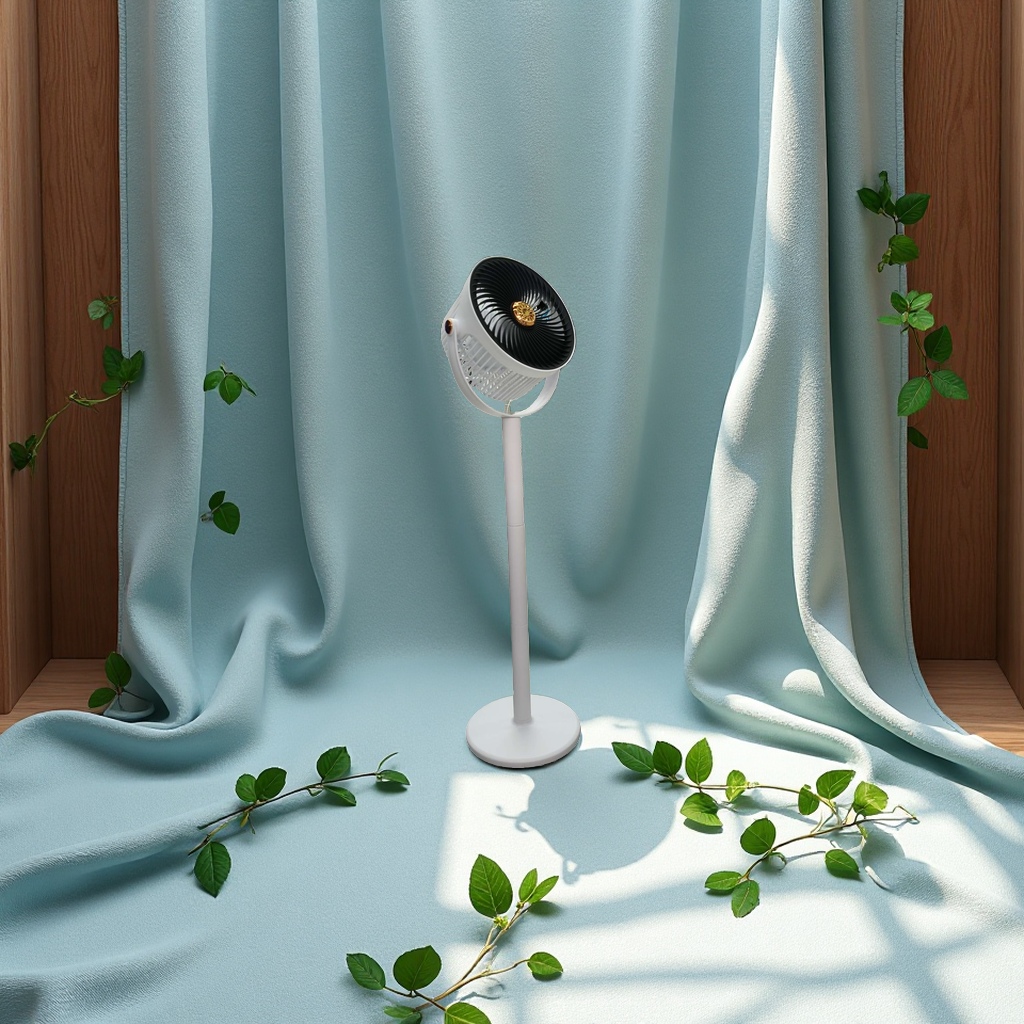 High-configuration, high-wind-speed brushless motor indoor household, outdoor camping floor-standing circulating fan Application Scenario