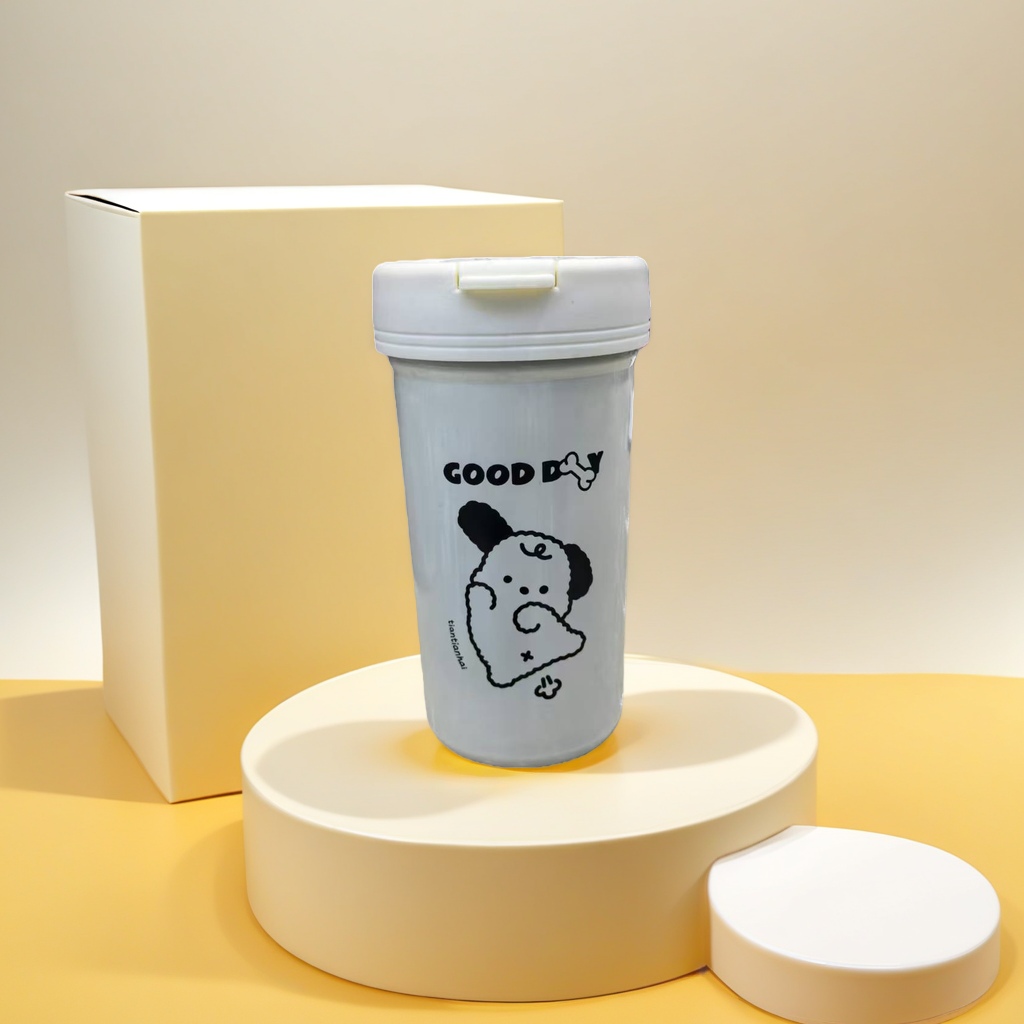 Cartoon cute coffee cups are portable and heat-resistant for daily use in student dormitories details Picture