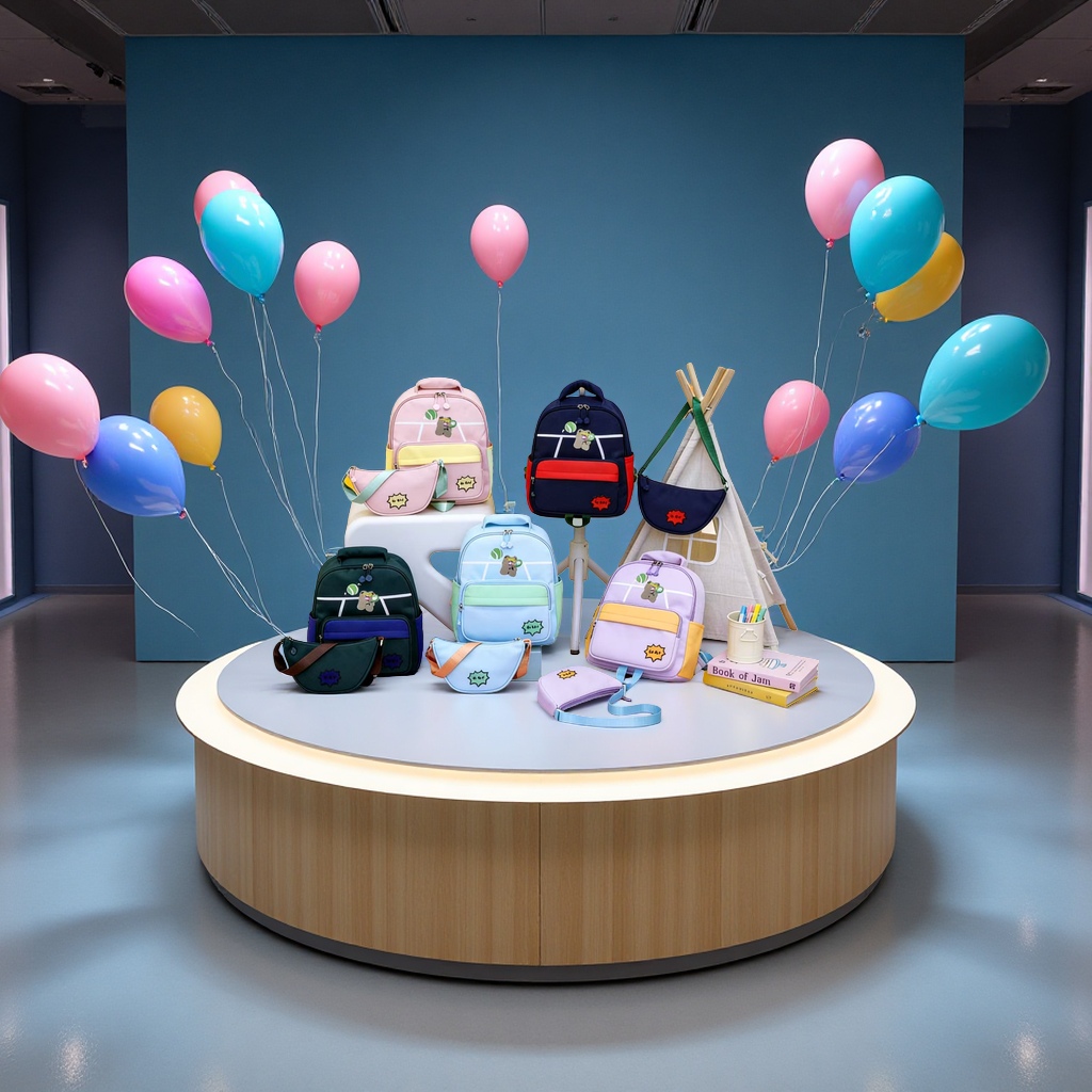 新款学生双肩包胸包腰包套装幼儿园书包