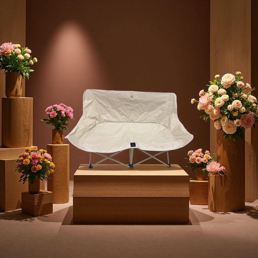 كراسي التخييم مريحة بشكل مريح مع مقاعد محمولة في الهواء الطلق Specification image