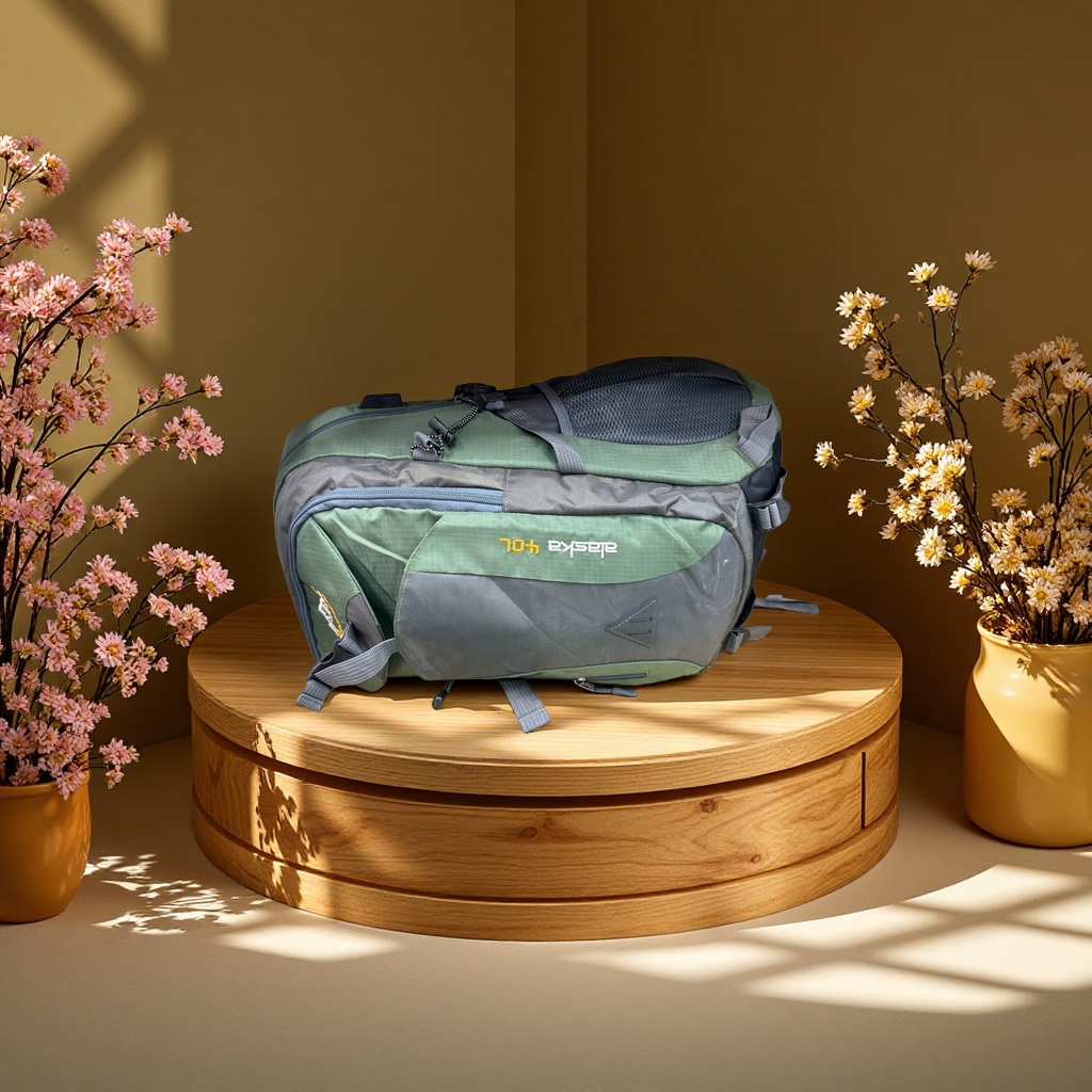 This backpack is a large-capacity casual canvas bag for student commuting, waterproof and water-repellent Specification image